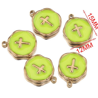 5 kom/lot Emajl od nehrđajućeg čelika Mjesečeva ljubavna medalja Srce privjesci za DIY Naušnice Ogrlica Izrada nakita Privjesak Potrepštine Rukotvorine