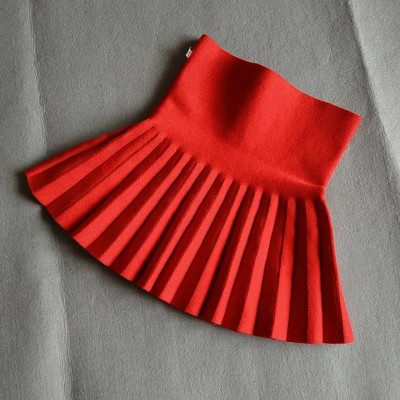 DE PEACH Zimske plisirane suknje za djevojčice, dojenčad, djeca, pletena mini tutu suknja visokog struka, dječja odjeća od 2 do 12 godina