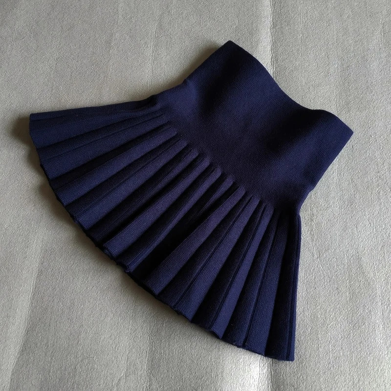 DE PEACH Zimske plisirane suknje za djevojčice, dojenčad, djeca, pletena mini tutu suknja visokog struka, dječja odjeća od 2 do 12 godina