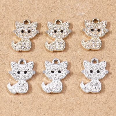 10vnt 15x15mm Mieli krištoliniai drugelių pakabukai papuošalams gaminti iš lydinio gyvūnų pakabukai, skirti pasidaryk pats, karoliai, auskarai, dovanos