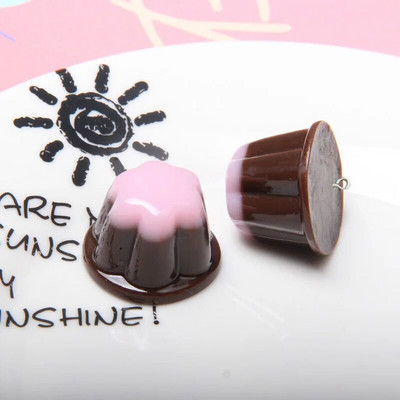 10 vnt Mini Jelly Simulation Kawaii Food Resin Charms pakabukai papuošalams gaminti pasidaryk pats karoliai auskarai raktų pakabukas lėlių namelis