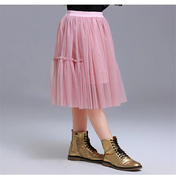 Παιδικές φούστες για κορίτσια Βαμβακερή δαντέλα Tutu πλισέ φούστα Μαύρο ροζ γκρι Παιδικά ρούχα 4 6 8 10 12Y Pettiskirt Ρούχα για πάρτι