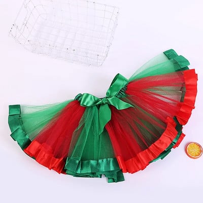 Момиче Tutu Rainbow Skirts Princess Mini Pettiskirt Costume Party Ballet Dance Tulle Skirts Дрехи за момичета Детски дрехи