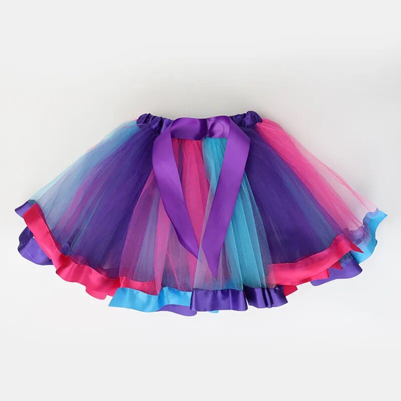 Κορίτσι Tutu Rainbow Φούστες Πριγκίπισσα Μίνι Pettiskirt Στολή πάρτι Μπαλέτο Χορός ΦούστεςTulle Κοριτσίστικα Ρούχα Παιδικά Ρούχα