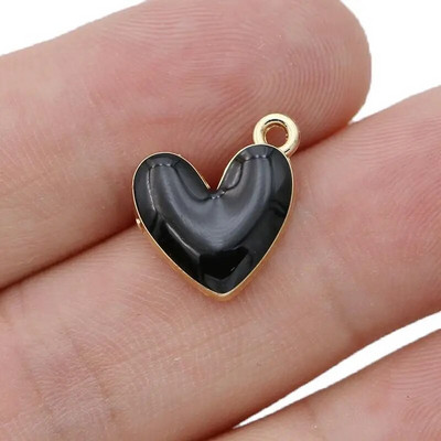 10kom posrebreni emajl Crveno srce privjesci Privjesak za izradu nakita Naušnice Narukvica Ogrlica Dodaci DIY nalazi