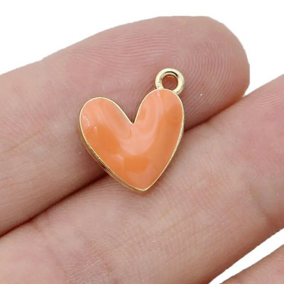 10kom posrebreni emajl Crveno srce privjesci Privjesak za izradu nakita Naušnice Narukvica Ogrlica Dodaci DIY nalazi