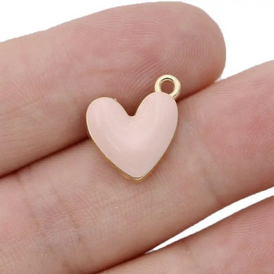 10kom posrebreni emajl Crveno srce privjesci Privjesak za izradu nakita Naušnice Narukvica Ogrlica Dodaci DIY nalazi