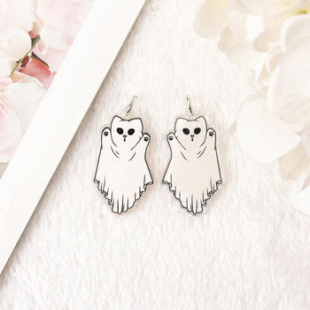 8 τμχ Raccoon Trash Charms Creative Acrylic Ghost Cat For Earring Κολιέ Μπρελόκ Κατασκευή Diy