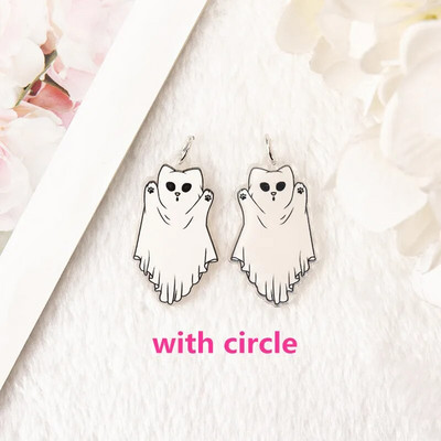 8 τμχ Raccoon Trash Charms Creative Acrylic Ghost Cat For Earring Κολιέ Μπρελόκ Κατασκευή Diy