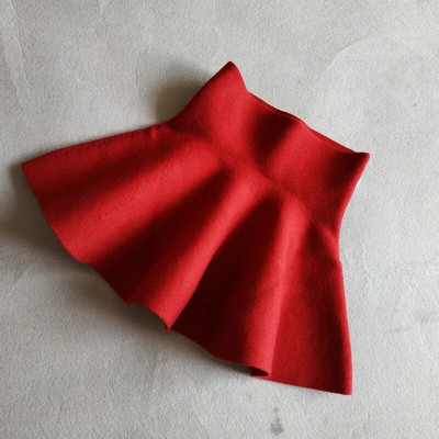 DE PEACH Toddler Meitenes Plisētas Tutu Svārki Bērniem Pērles Augsts Viduklis Trikotāžas svārki 2-10 Gadi Bērnu Apģērbi Ziemas Rudens