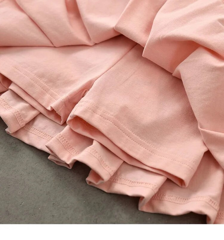 Νέες κοριτσίστικες πλισέ Culottes Μεσαία και Μικρή Παιδική Καλοκαιρινή Φούστα με Εσωτερικό Παντελόνι Ασφαλείας Φοιτητική Στολή Φούστες