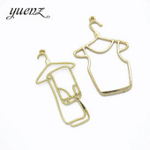 YuenZ 10 tk mood riidepuu riided KC kullavärvi trendikas võlu naise kõrvarõngas kaelakee sulamist võlusid ehete valmistamiseks W114