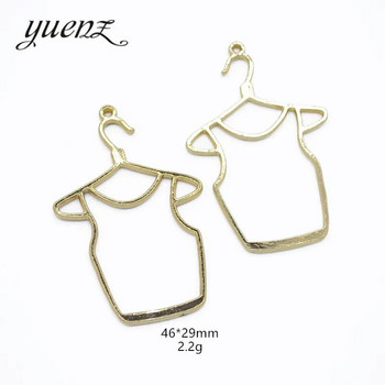 YuenZ 10τμχ κρεμάστρα μόδας ρούχα KC Χρυσό Χρώμα Μοντέρνο Γούρι Γυναικείο Σκουλαρίκι Κολιέ Γούρια για Κατασκευή κοσμημάτων W114