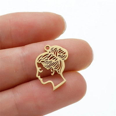 Smiješni crtani grafiti Srednji prst Stickman Diy viseći privjesci za žene Veleprodaja privjesaka od nehrđajućeg čelika, lot nakita