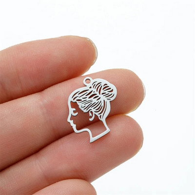 Smiješni crtani grafiti Srednji prst Stickman Diy viseći privjesci za žene Veleprodaja privjesaka od nehrđajućeg čelika, lot nakita