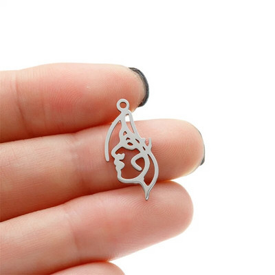 Smiješni crtani grafiti Srednji prst Stickman Diy viseći privjesci za žene Veleprodaja privjesaka od nehrđajućeg čelika, lot nakita