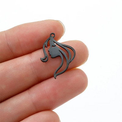 Smiješni crtani grafiti Srednji prst Stickman Diy viseći privjesci za žene Veleprodaja privjesaka od nehrđajućeg čelika, lot nakita