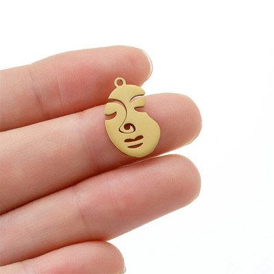 Smiješni crtani grafiti Srednji prst Stickman Diy viseći privjesci za žene Veleprodaja privjesaka od nehrđajućeg čelika, lot nakita