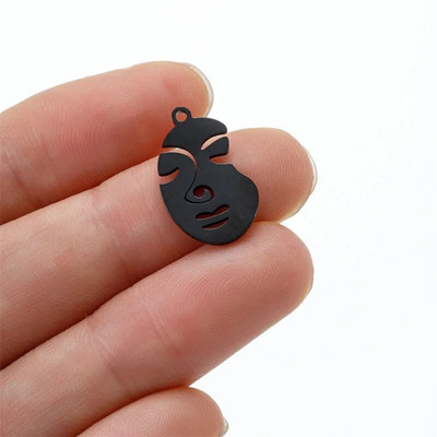 Smiješni crtani grafiti Srednji prst Stickman Diy viseći privjesci za žene Veleprodaja privjesaka od nehrđajućeg čelika, lot nakita