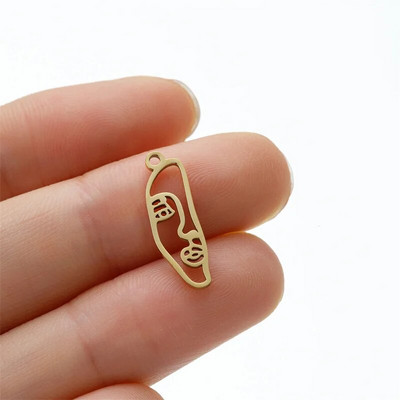 Smiješni crtani grafiti Srednji prst Stickman Diy viseći privjesci za žene Veleprodaja privjesaka od nehrđajućeg čelika, lot nakita