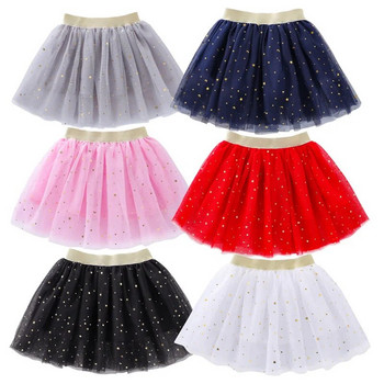 Παιδικά Μίνι Φούστες Κορίτσια Princess Stars Tutu Baby Birthday Party Girl Φούστα 2-10 ετών Παιδί Faldas ελαστικά ρούχα Ροζ φούστα