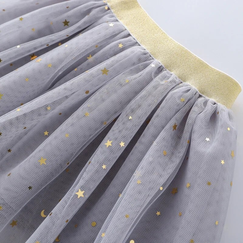 Lapsed Miniseelikud Tüdrukud Printsess Tähed Tutu Sünnipäevapeo Tüdrukute seelik 2-10 aastane Lapse Falda Elastsed Riided Roosa seelik