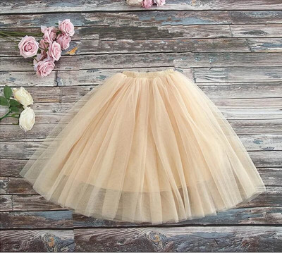 Κοριτσίστικη Φούστα Μονόχρωμη Μακρυά Φούστα Φούστα Παραλία Μαλακό Φόρεμα Γάζας Βρεφικά Ρούχα 1-10 ετών E17129