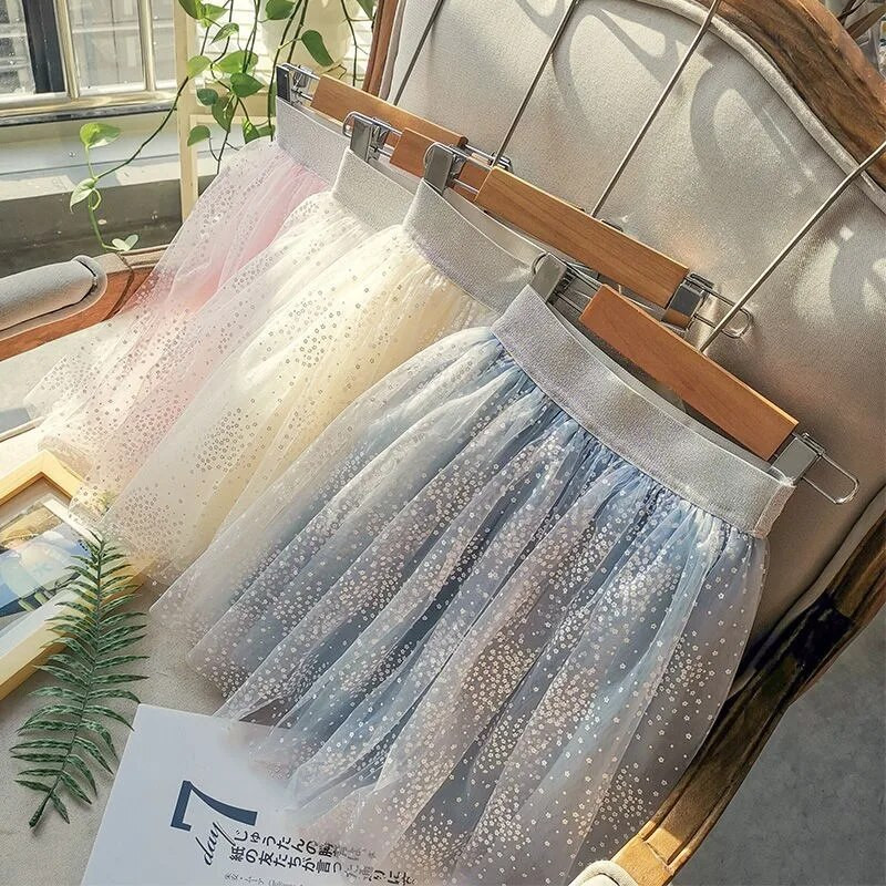 2023 Βρεφικά κορίτσια TuTu φούστες Παιδικά χνουδωτά φόρεμα με μπαλάκια Pettiskirts Full stars Φούστα για νήπια Princess Dance Party Φούστα Χριστουγεννιάτικα