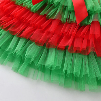 VIKITA Κορίτσια Κόκκινο Πράσινο Χριστουγεννιάτικο Δώρο Πρωτοχρονιάτικη Φούστα Παιδική Τούρτα Τούρτα Διχτυωτό Τούρτα Tutu Ballet Birthday Party Princess Mini