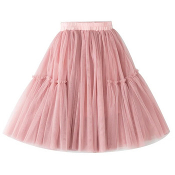 Ροζ Tutu Φούστα για Κορίτσια Καλοκαίρι 2022 Νέα Βρεφική Φούστες Γλυκές Φούστες για Πάρτυ Συνονθύλευμα Παιδική Διχτυωτή Φούστα Εφηβικά Παιδικά Ρούχα