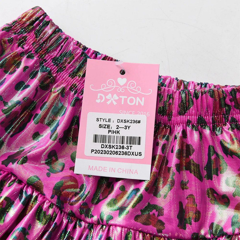 DXTON Tüdrukute Leopardimustrilised Moeseelikud Lastele Balleti kihiline seelik Tüdrukutele Printsessi Miniseelikud Suveriided