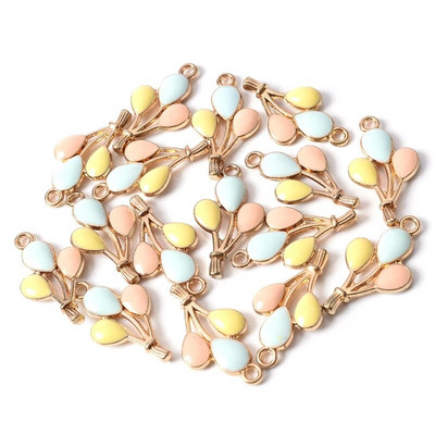 10Pcs 10*17mm Emajl Slatki privjesci Privjesak za izradu nakita Mjesečeva legura Metalna kap uljani nalazi za ogrlicu Narukvica