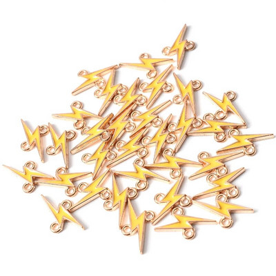 10Pcs 10*17mm Emajl Slatki privjesci Privjesak za izradu nakita Mjesečeva legura Metalna kap uljani nalazi za ogrlicu Narukvica