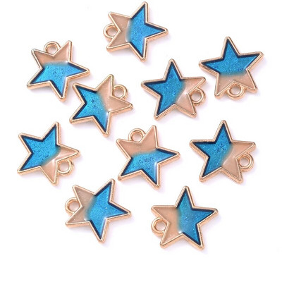 10Pcs 10*17mm Emajl Slatki privjesci Privjesak za izradu nakita Mjesečeva legura Metalna kap uljani nalazi za ogrlicu Narukvica