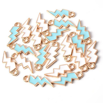 10Pcs 10*17mm Emajl Slatki privjesci Privjesak za izradu nakita Mjesečeva legura Metalna kap uljani nalazi za ogrlicu Narukvica