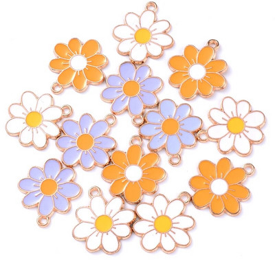 10Pcs 10*17mm Emajl Slatki privjesci Privjesak za izradu nakita Mjesečeva legura Metalna kap uljani nalazi za ogrlicu Narukvica