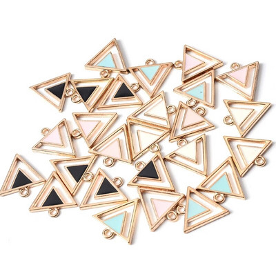 10Pcs 10*17mm Emajl Slatki privjesci Privjesak za izradu nakita Mjesečeva legura Metalna kap uljani nalazi za ogrlicu Narukvica