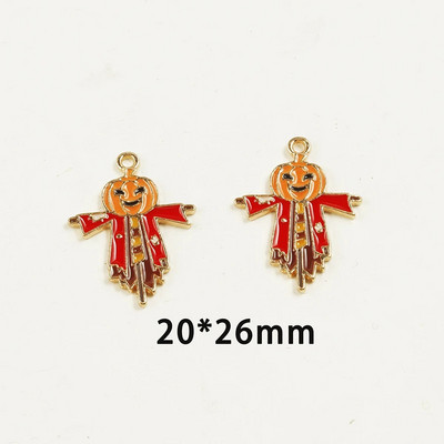 10 vnt. / Lot Padėkos kaliausė Moliūgų aliejaus emalis „Pasidaryk pats“ pakabukai krepšiui Auskarai, karoliai papuošalai, rankų darbo pakabukas