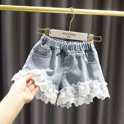 Tüdrukute seelik Suvine Denim Tüdrukute Kook Mini Pettiseelik Sobib vanusele 1-6 10 12 14 aastat vana