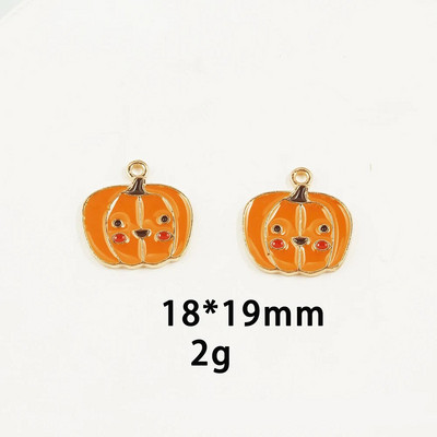 10 tk/partii Thanksgiving Kalkuni kook kõrvitsa vahtraõli emailiga DIY võlusid kotti kõrvarõnga kaelakee ehete valmistamiseks käsitsi valmistatud ripats