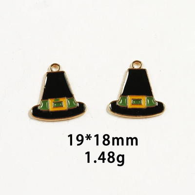 10 tk/partii Thanksgiving Kalkuni kook kõrvitsa vahtraõli emailiga DIY võlusid kotti kõrvarõnga kaelakee ehete valmistamiseks käsitsi valmistatud ripats