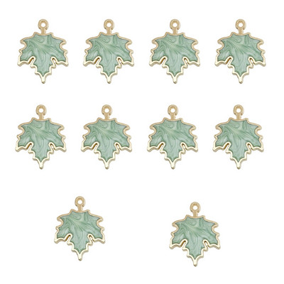 10 τμχ Φθινοπωρινά Φύλλα σφενδάμου Γούρια από κράμα σμάλτο των Ευχαριστιών Μενταγιόν κολοκύθας με φύλλα σφενδάμου για κοσμήματα Δημιουργία ευρημάτων Χειροτεχνία