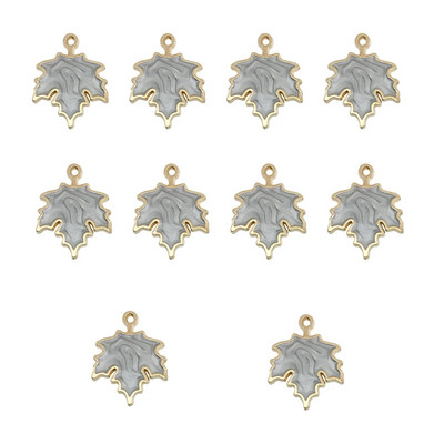 10 τμχ Φθινοπωρινά Φύλλα σφενδάμου Γούρια από κράμα σμάλτο των Ευχαριστιών Μενταγιόν κολοκύθας με φύλλα σφενδάμου για κοσμήματα Δημιουργία ευρημάτων Χειροτεχνία