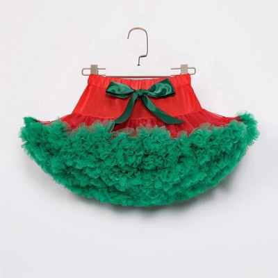 Girks Roheline tutu seelik Santa Tutu seelik Tüdrukute jõulukostüüm Petti Seelik Tantsuseelik Tüdrukutele Lasterõivad Lasterõivad
