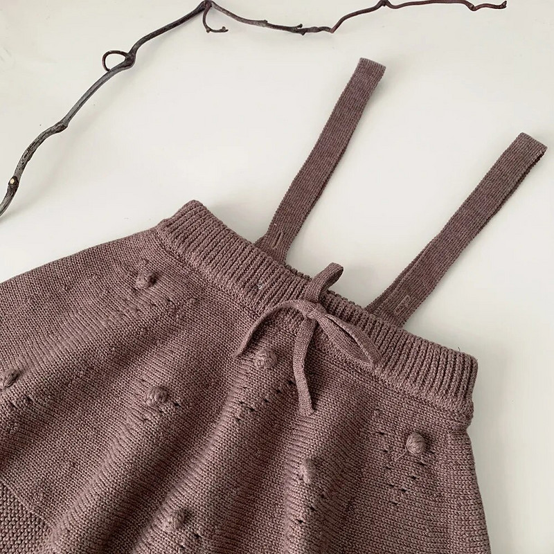 deer jonmi 2023 Uus sügisene mudilaste tüdrukute kootud sukad seelikud Korea stiilis ühevärviline laste seelik A-kujuline