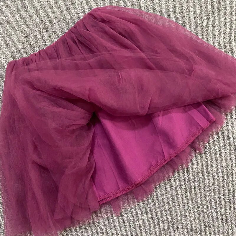 TuTu suknje za djevojčice 4 sloja od tila Paperjaste dječje balske haljine Pettiskirts 12 boja Princeza za malu djecu Plesna zabava Noć vještica