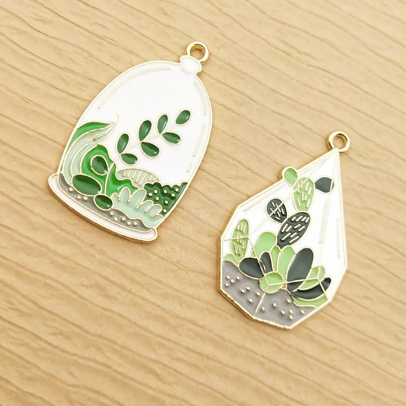 10 vnt. buteliuko gėlių žavesys papuošalams gaminti iš emalio auskarų pakabukas apyrankės karolių priedai „pasidaryk pats“ amatų reikmenys