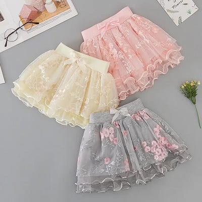 Βρεφικές φούστες για κοριτσάκια Flower Pettiskirts Tutu Ball Gown Φούστα Toddler Party Παιδική Φούστα Παιδική Ρούχα QZ116