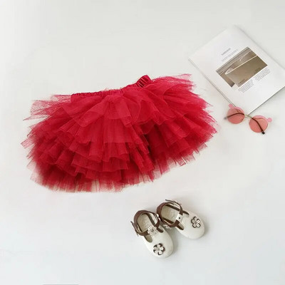 Fuste pentru fetițe Fuste cu flori Fuste de bal Tutu Fusta pentru petrecere pentru copii mici Fusta pentru copii Îmbrăcăminte pentru copii QZ116
