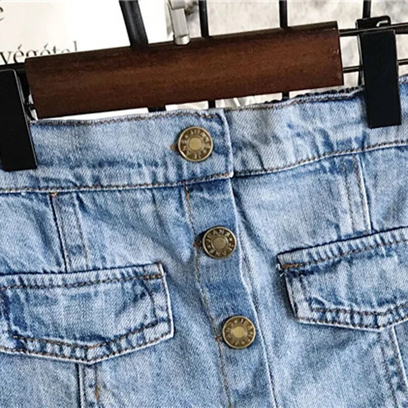 Djevojčice, ljeto 2022., nove velike dječje suknje u korejskom stilu, dječje kratke traper hlače u korejskom stilu, dječje hlače